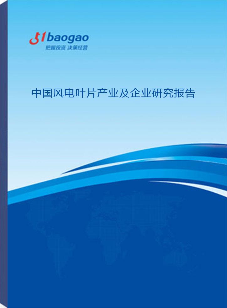 2024-2029年中国风电叶片产业及企业研究报告