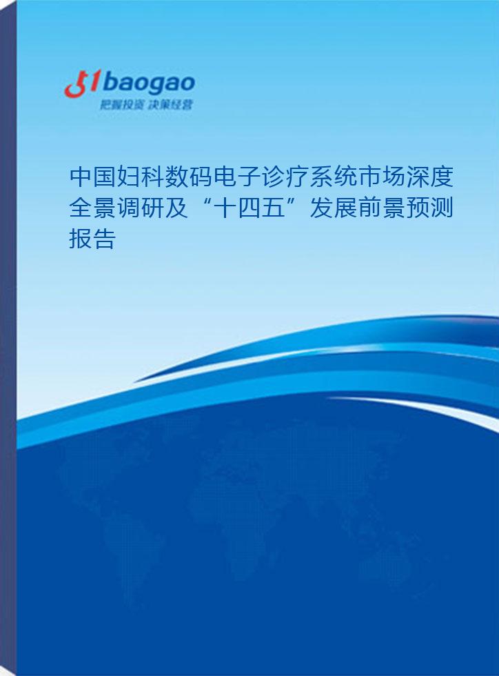 2024-2029年中国妇科数码电子诊疗系统市场深度全景调研及“十四五”发展前景预测报告