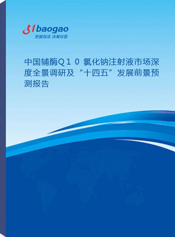 2024-2029年中国辅酶Q10氯化钠注射液市场深度全景调研及“十四五”发展前景预测报告