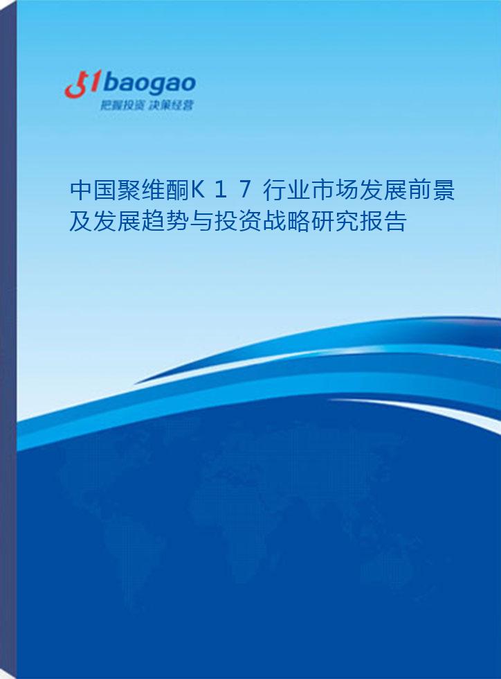 中国聚维酮K17行业市场发展前景及发展趋势与投资战略研究报告(2026-2031版)