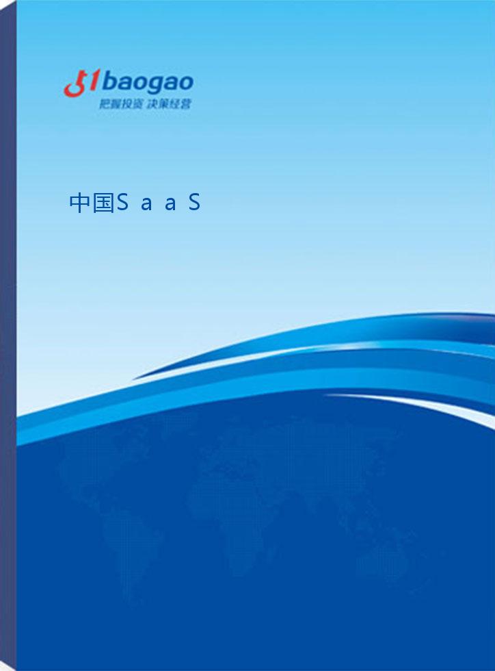 中国SaaS(软件运营服务)行业“十四五”发展趋势预测及战略咨询报告