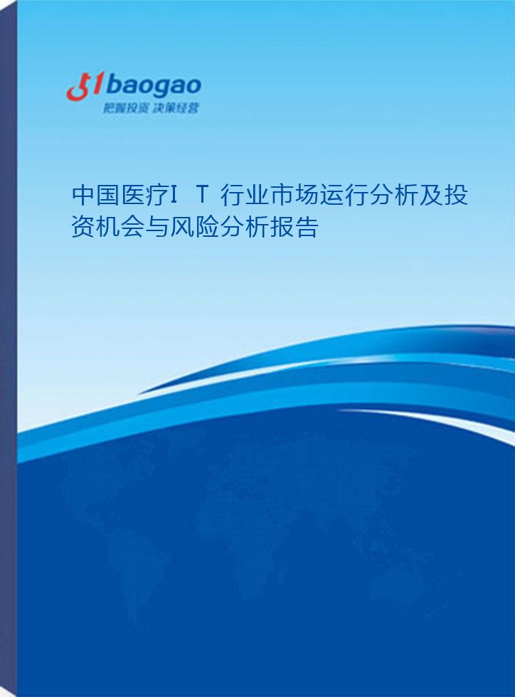 中国医疗IT行业市场运行分析及投资机会与风险分析报告(2024-2029版)