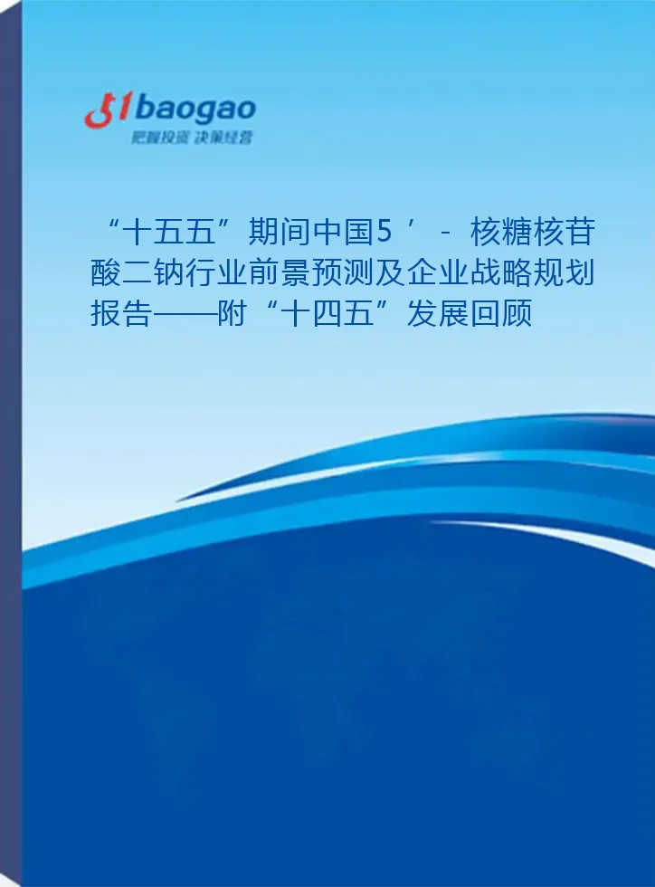 “十五五”期间中国5’-核糖核苷酸二钠行业前景预测及企业战略规划报告——附“十四五”发展回顾