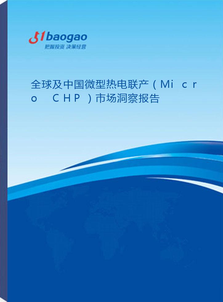 全球及中国微型热电联产（Micro CHP）市场洞察报告(2026-2031版)